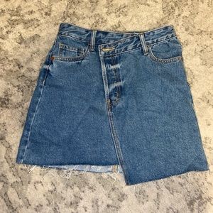 Mini jean skirt